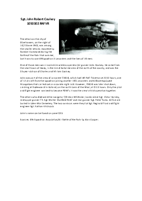 A preview of a PDF biography for Coulsey, John Robert